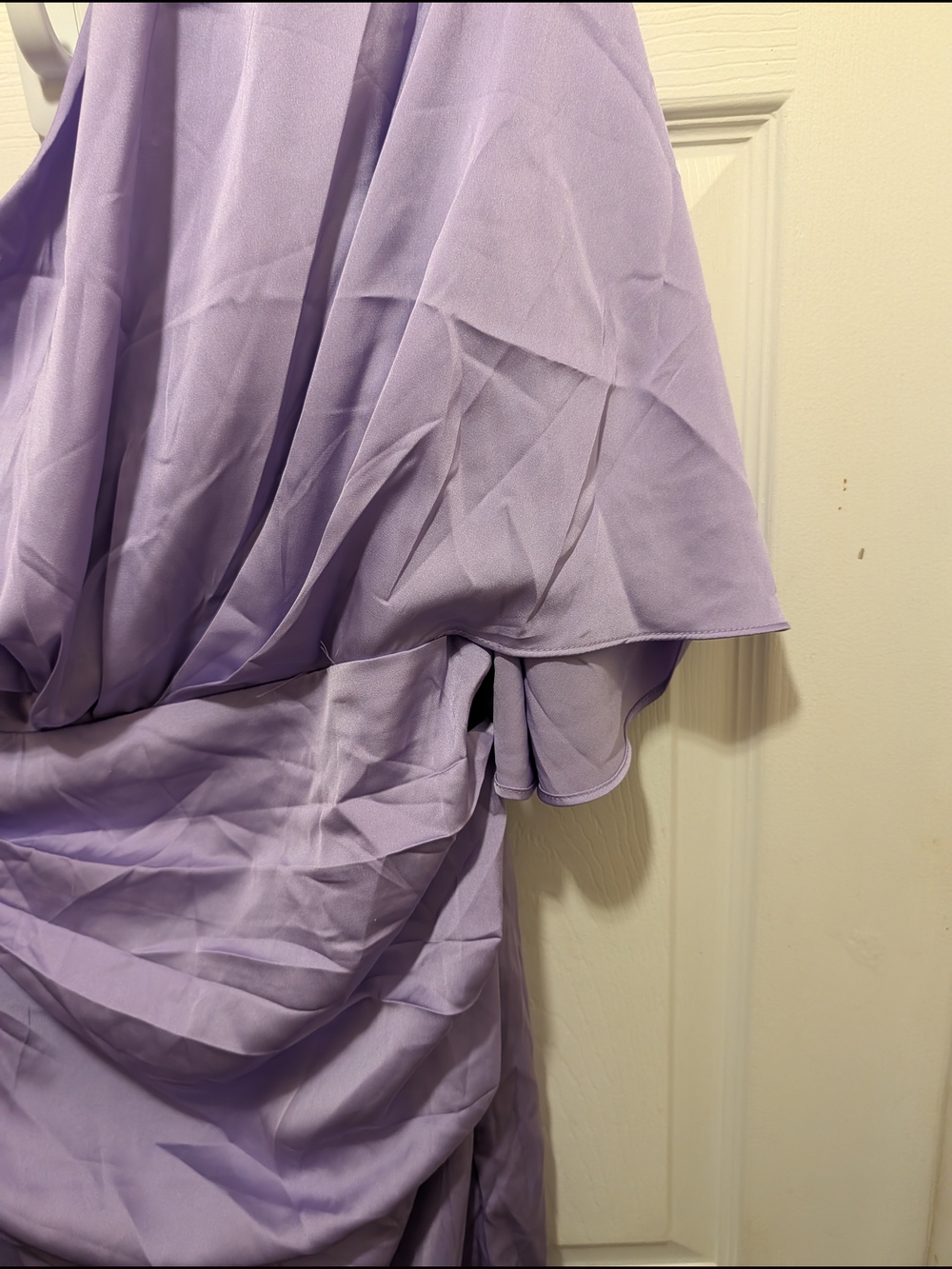 DO+BE Lavender One-Shoulder Draped Formal Dress - Picture 5 of 9
